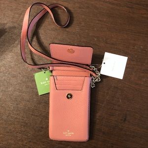 Kate Spade iphone pebble leather mini crossbody